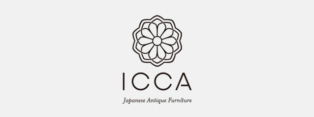 日本のアンティークや古道具や古家具のお店のICCAのロゴマーク